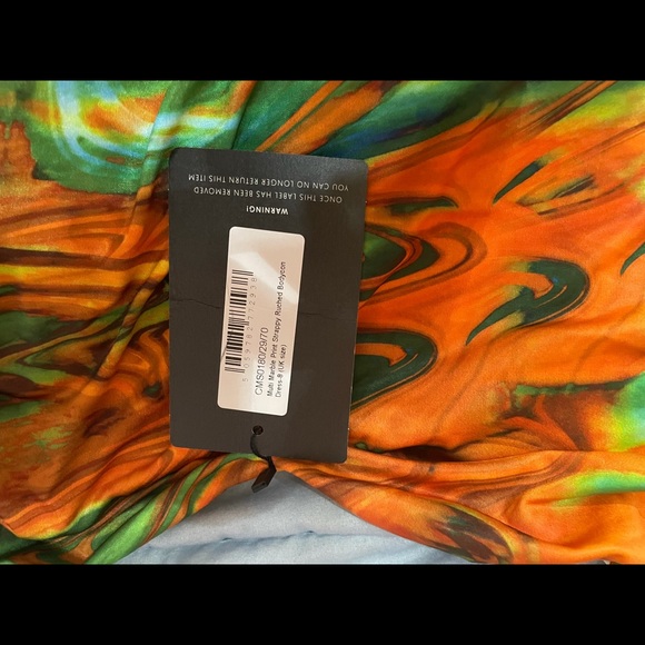 Multicolour Print Cowl Neck Dress - Picture 1 of 2